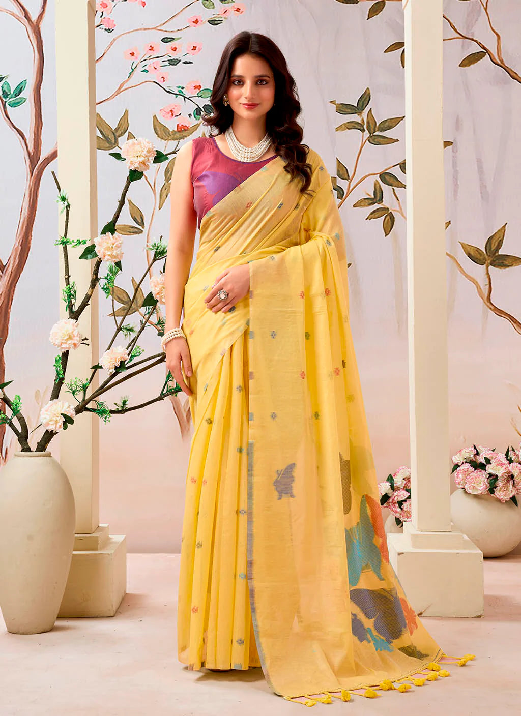 Pure Mul Cotton Saree- New Arrival