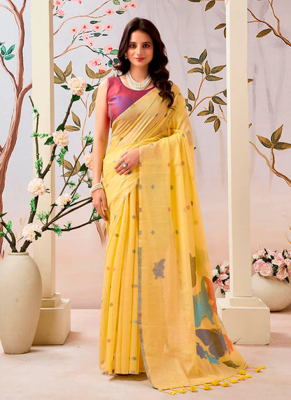 Pure Mul Cotton Saree- New Arrival