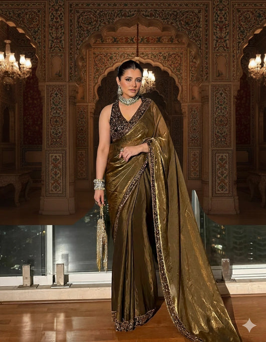 Elegant Jimmy Choo Saree with luxurious design for festive occasions