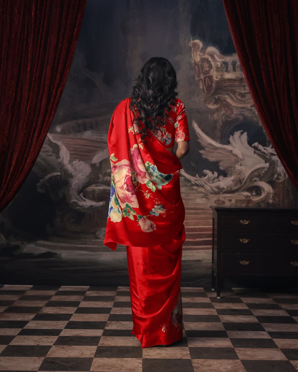 Satin Saree Collection Online  | Silksway