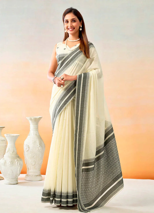 Soft and breathable spun cotton fabric in natural texture, ideal for everyday wear and comfort.