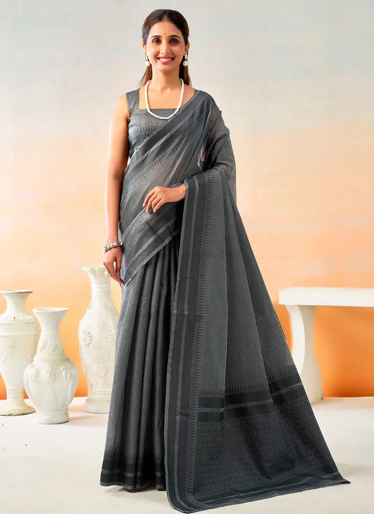 Close-up of soft spun cotton fabric showcasing its breathable and lightweight texture, ideal for comfortable clothing.