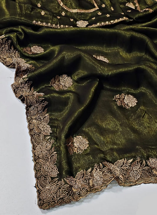 Beautiful Georgette Stone Work Saree | Silksway